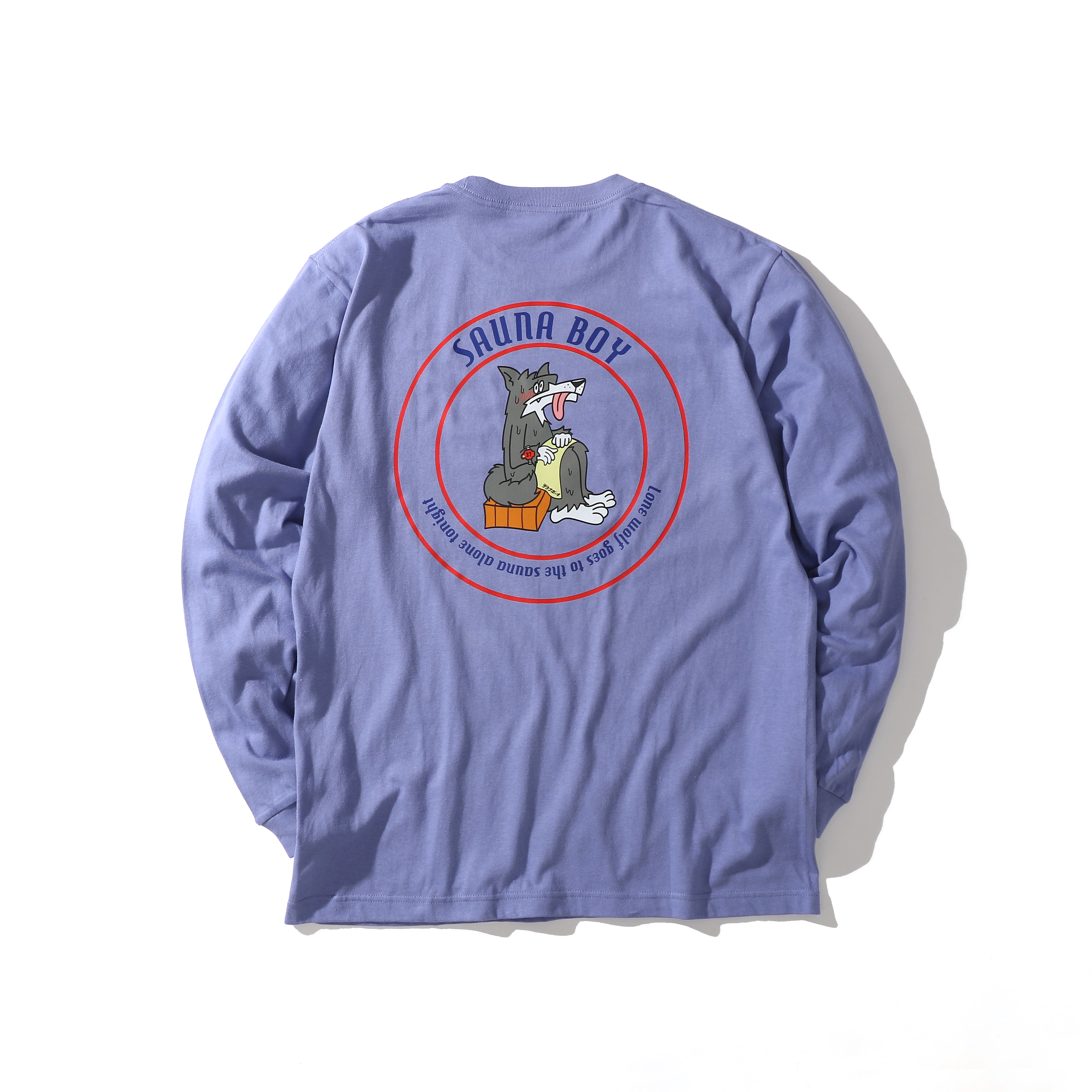 サウナオオカミ 長袖Tシャツ