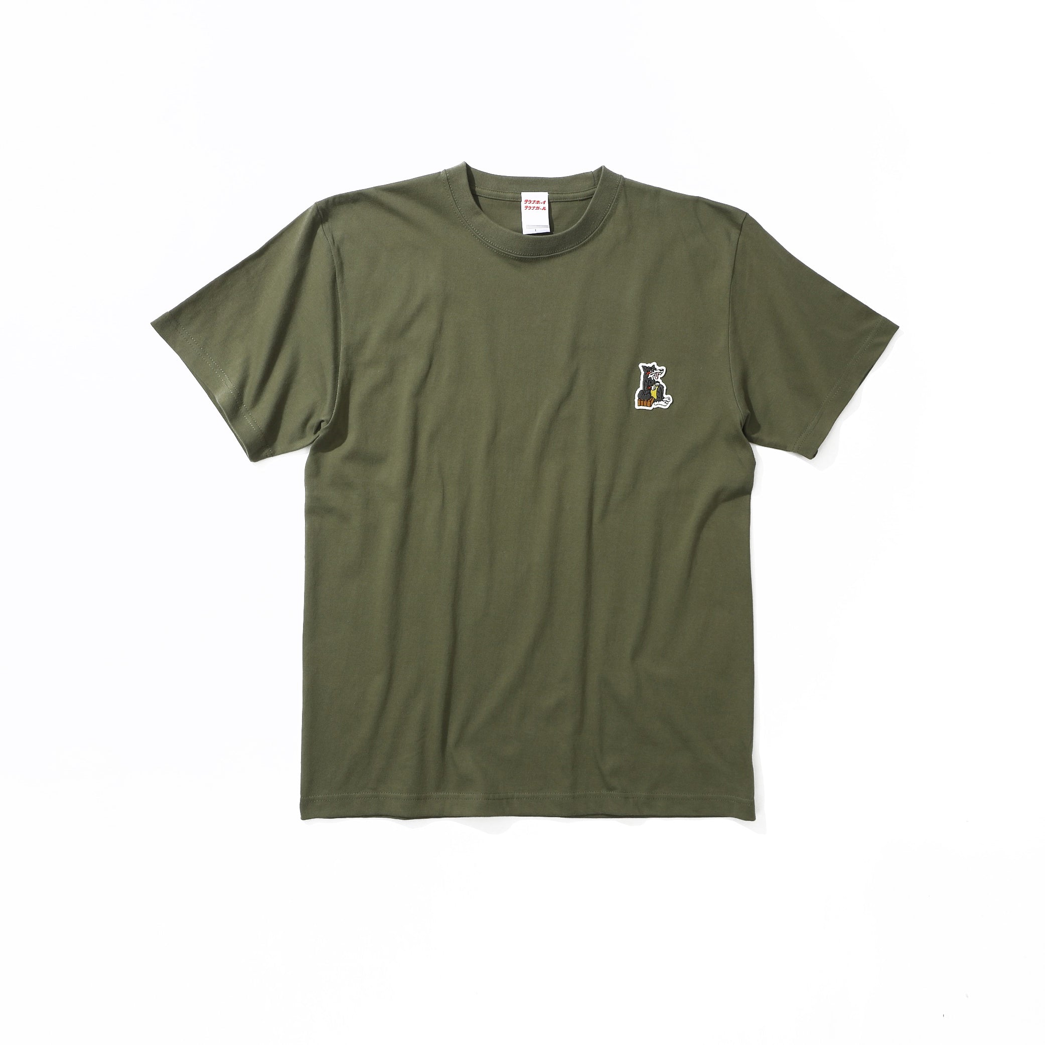 サウナオオカミ ワッペン 半袖Tシャツ
