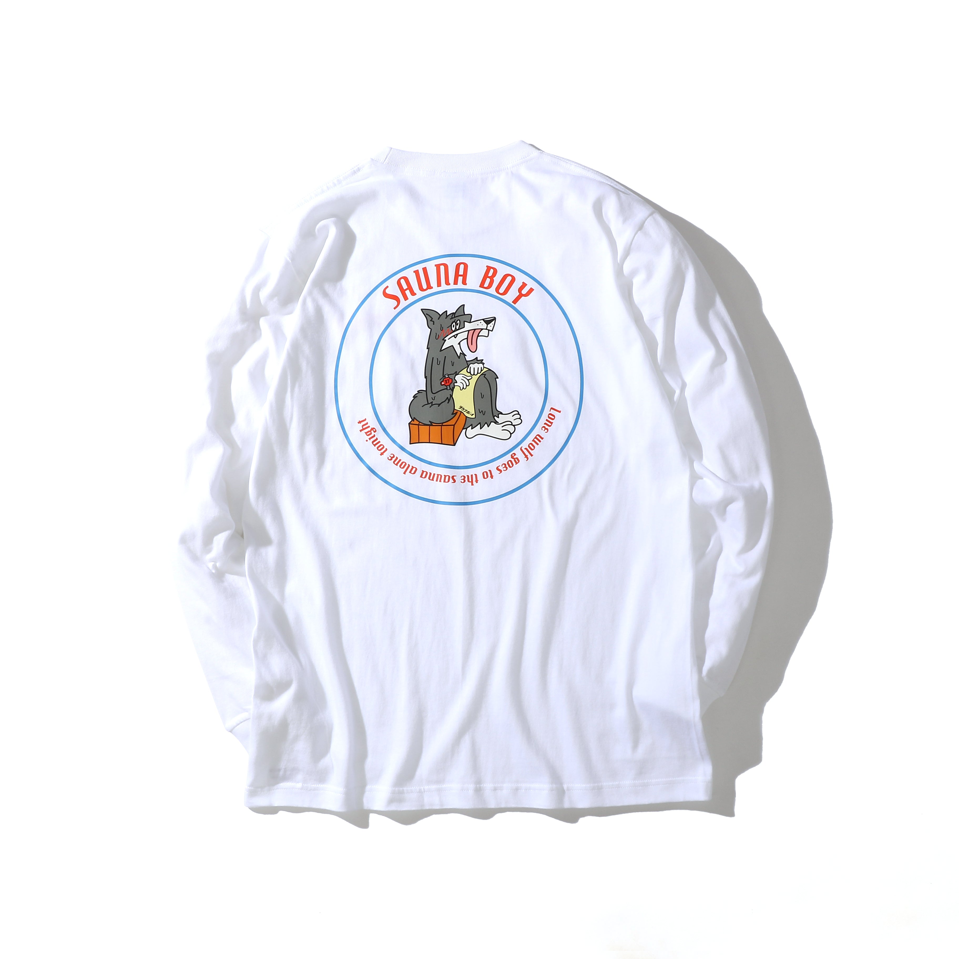 サウナオオカミ 長袖Tシャツ