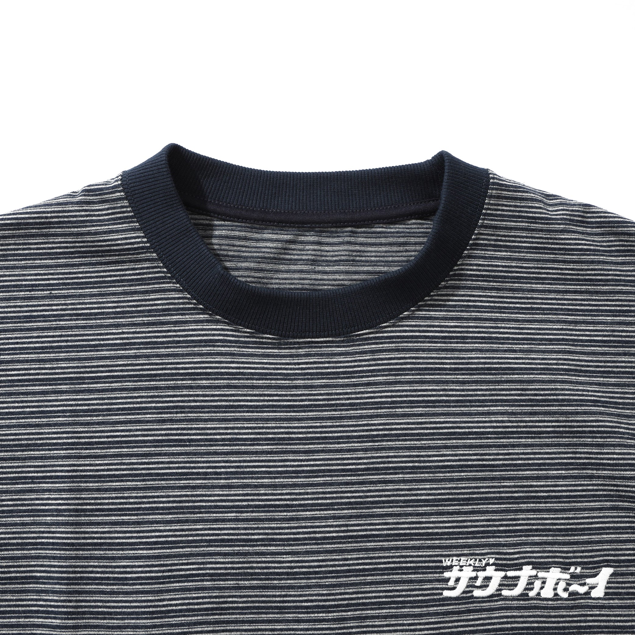 【セール】ロゴ ボーダー半袖ビッグシルエットTシャツ