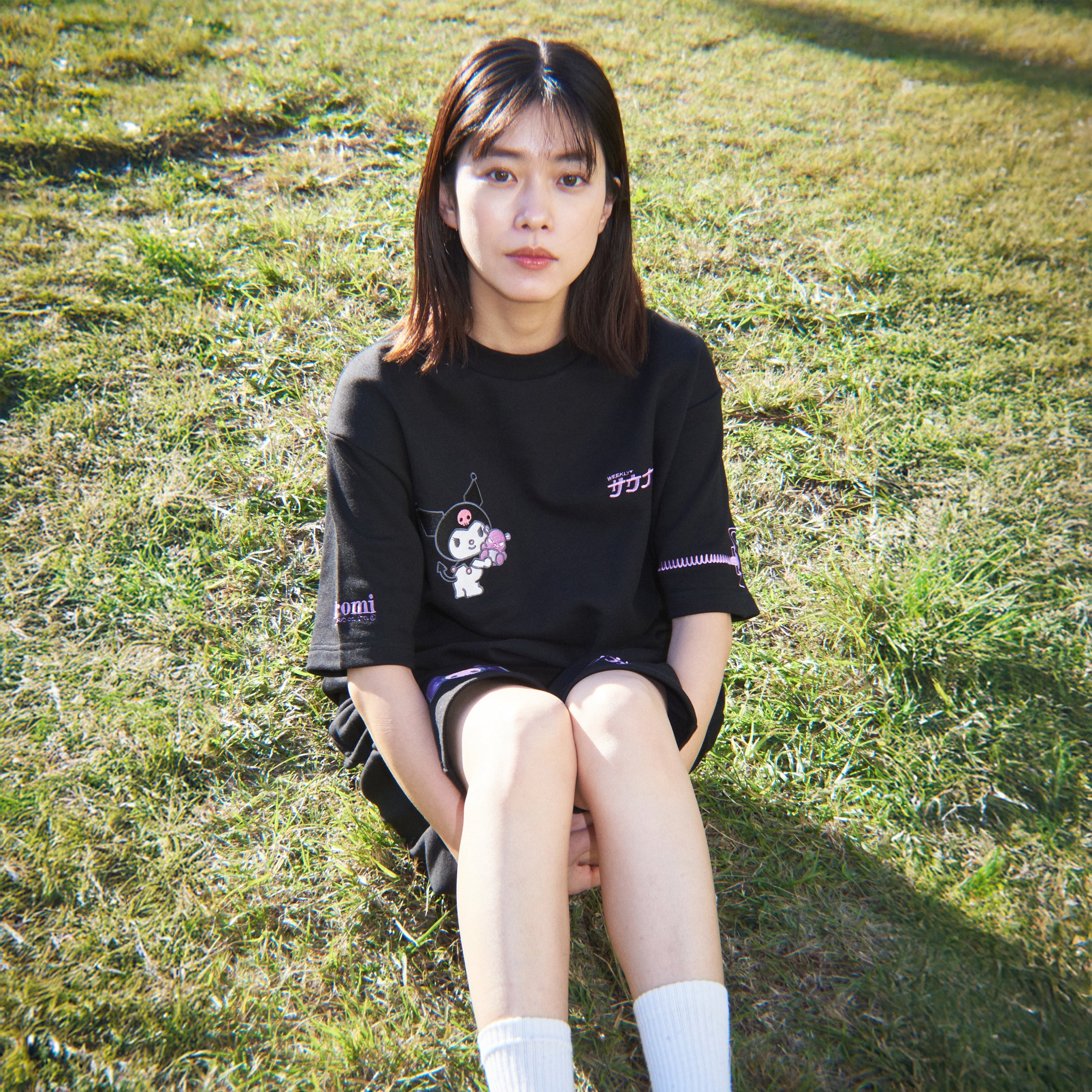 クロミロッカーキー半袖スウェットセットアップ