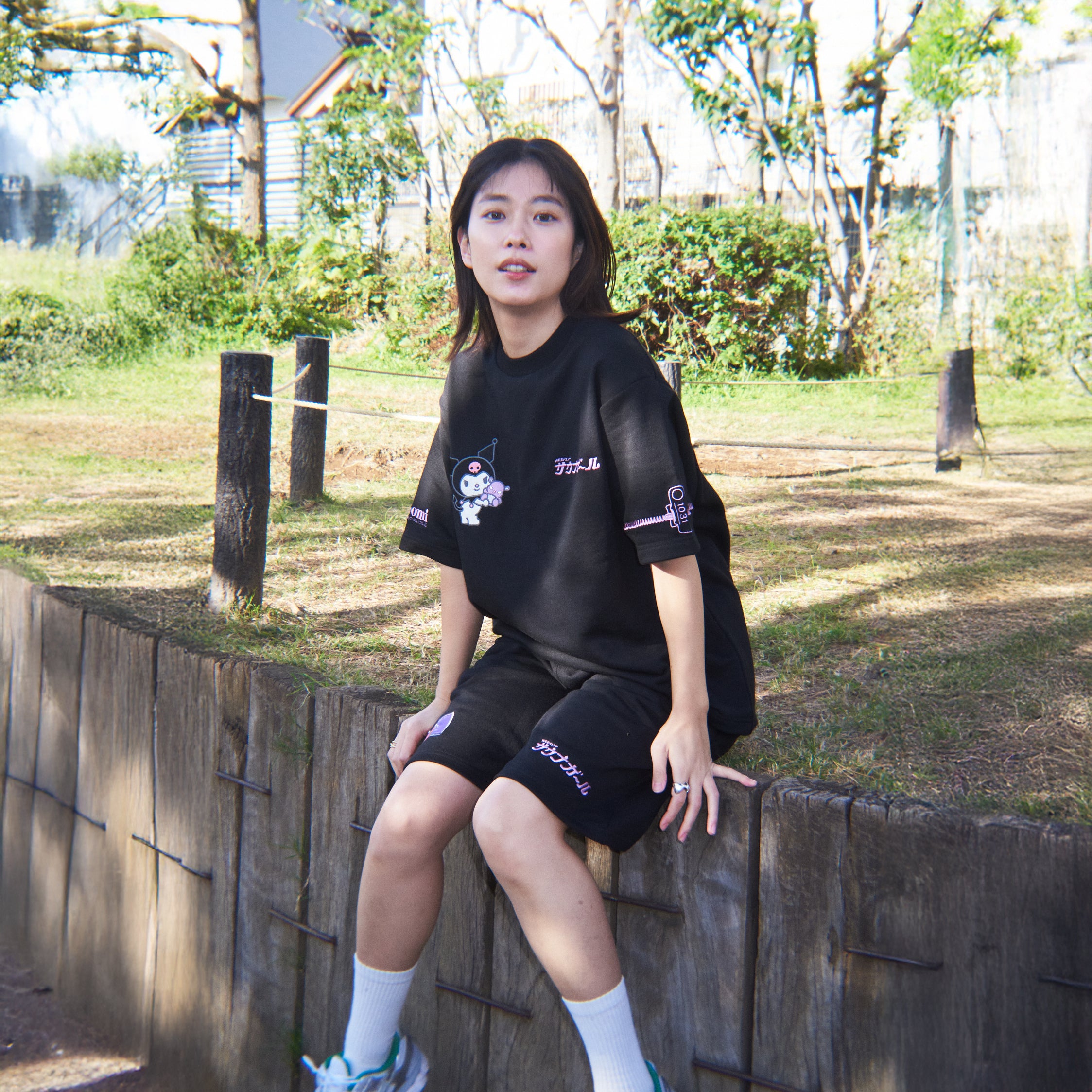 クロミロッカーキー半袖スウェットセットアップ