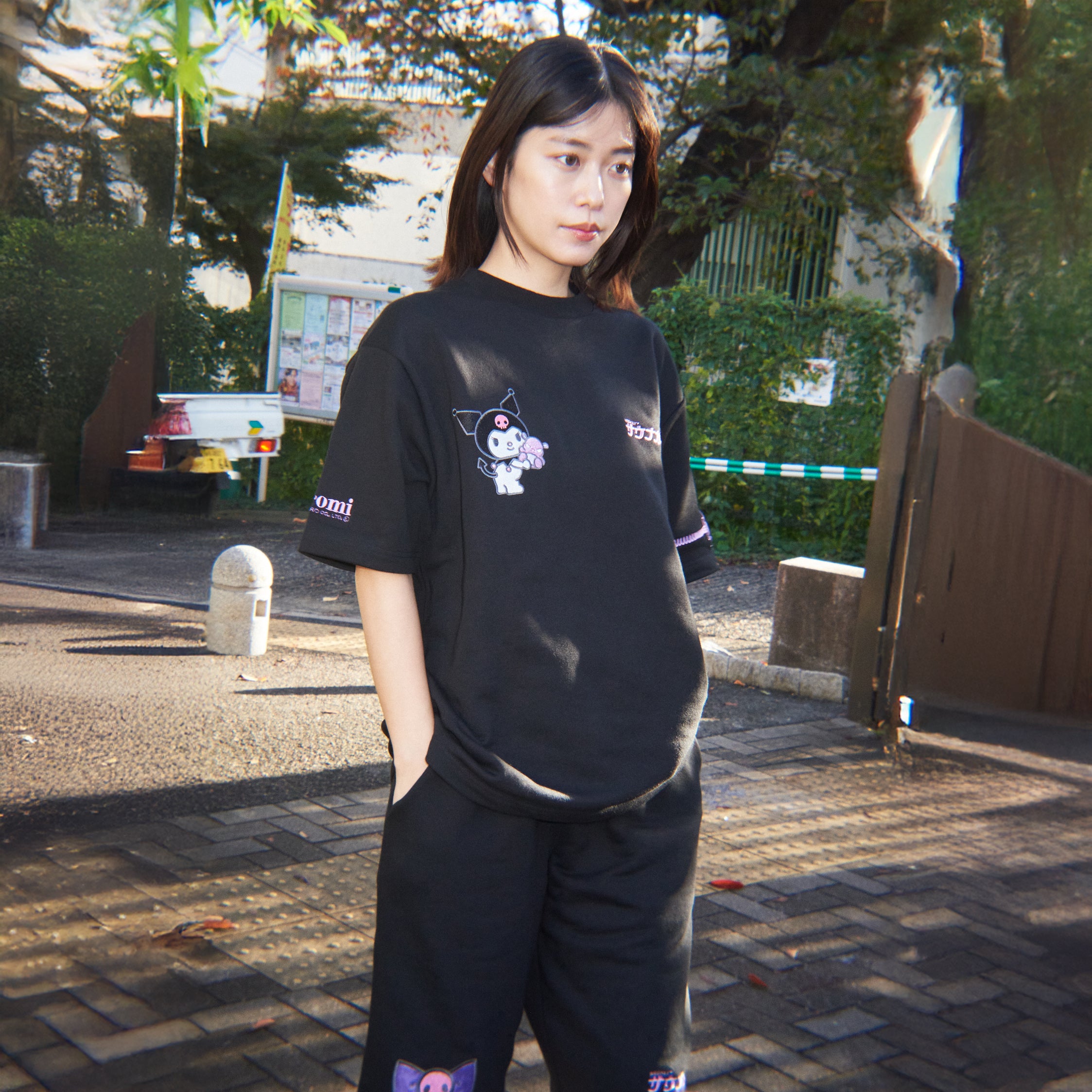 クロミロッカーキー半袖スウェットセットアップ